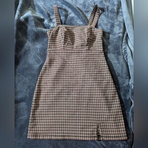 Plaid Dress Hollister XS